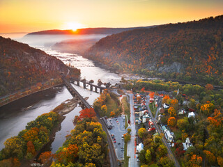 Harpers Ferry, West Virginia, USA in Autumn