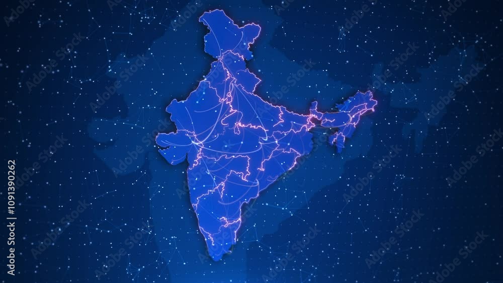 Poster digital india technology, india map technology abstract background, technology abstract background. 
