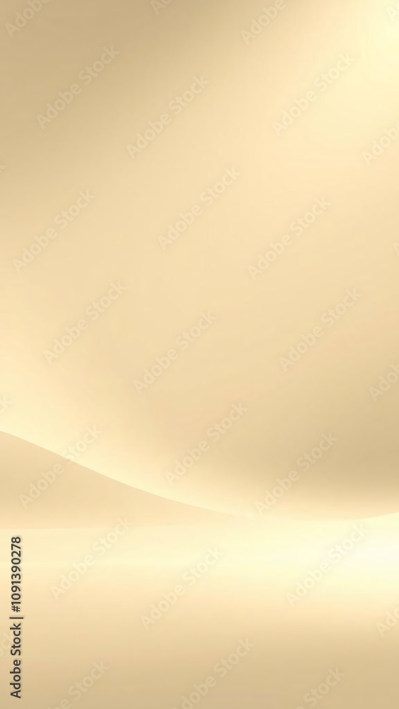 Poster abstract beige background with subtle curves and gradient.