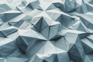 Fototapeta premium Stylish 3D wallpaper with a series of raised polyhedral shapes arranged in a complex pattern.