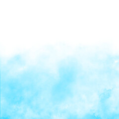 Fototapeta premium Realistic blue fog smoke cloud