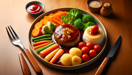 ハンバーグプレート