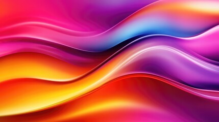 Vibrant swirling liquid background showcasing dynamic waves of pink, purple, orange, and blue, creating a colorful and fluid visual delight.