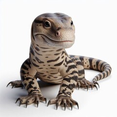 Obraz premium Ackie Monitor, isolated on a white background 3