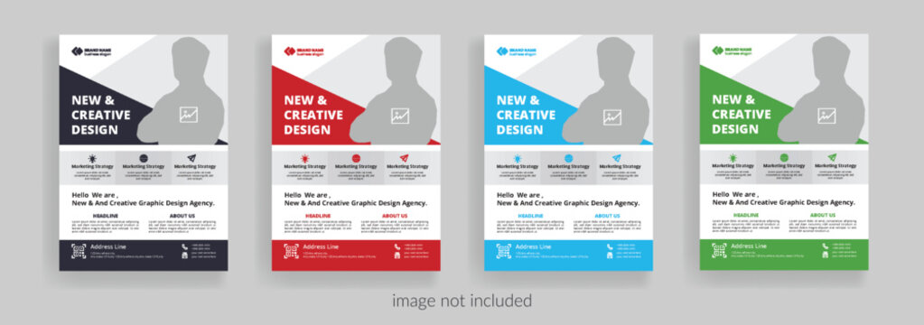  Corporate business flyer template design.