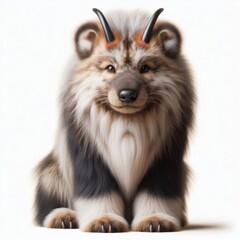 Obraz premium Ainu animal is isolated on a white background 3