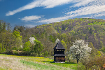 Belfry near Church of St. Martin, Cerin, Polana, Slovakia