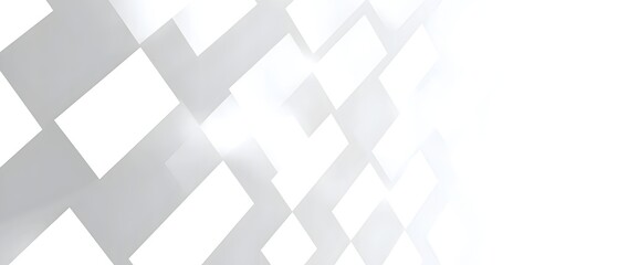 Obraz premium Abstract Geometric Pattern: A minimalist design featuring an arrangement of white squares on a gradient background, creating a subtle and elegant visual. Ideal for modern presentations.