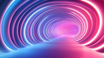 Fototapeta premium Abstract background with white lines in the shape, Colorful gradient room background
