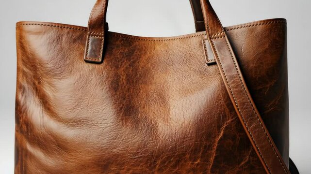 Product Leather Tote Bag Mockup Video
