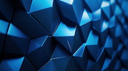 Abstract Blue Polygonal Pattern