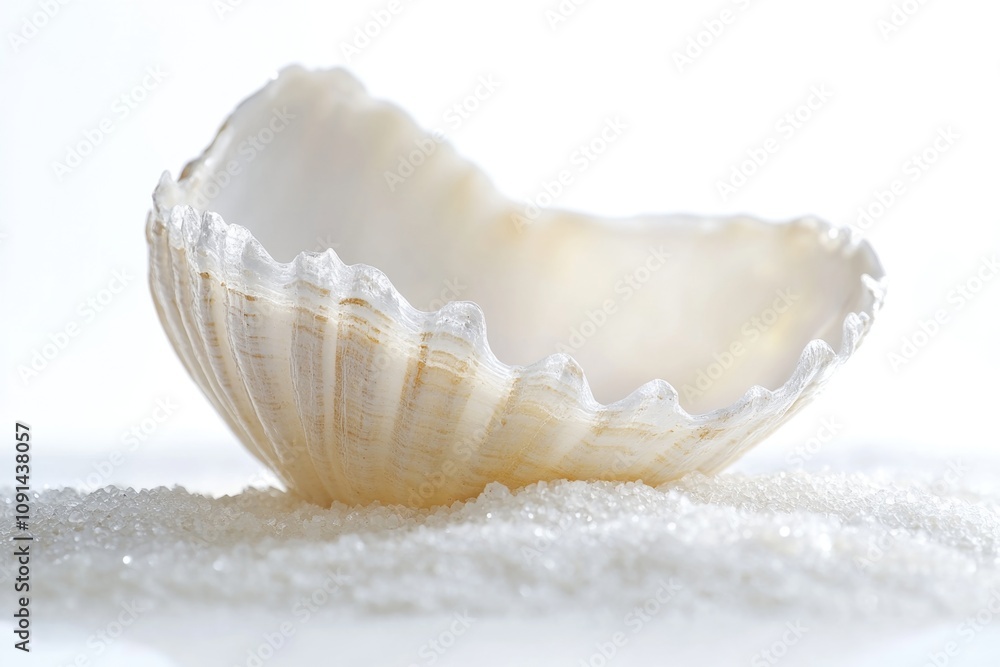 Poster A close-up shot of a shell on a table