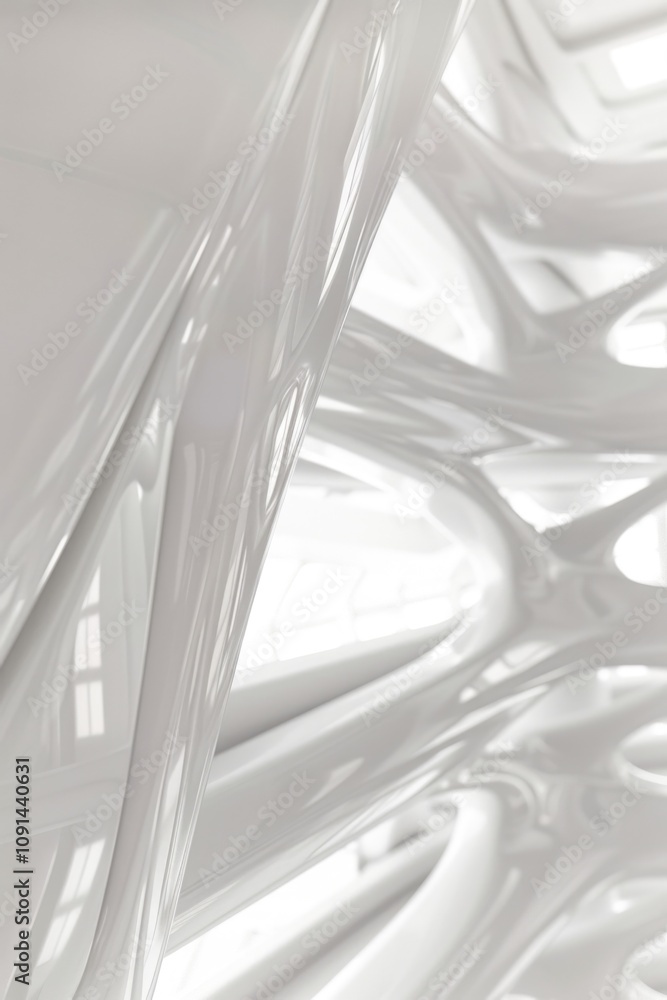 Aufkleber A close-up shot of a white object against a blurred background, suitable for use in product design or minimalist compositions