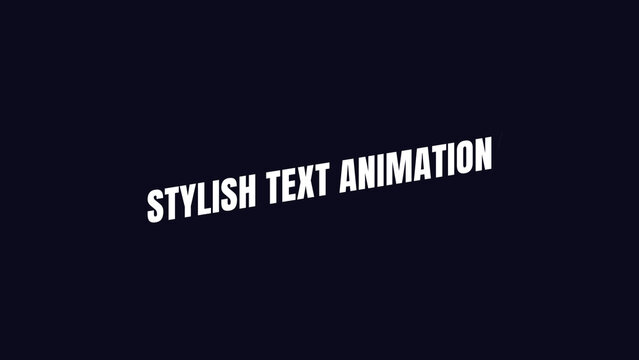 Stylish Text Animation | Corporate Text Animation for Financial Reports and Economic Forecasts