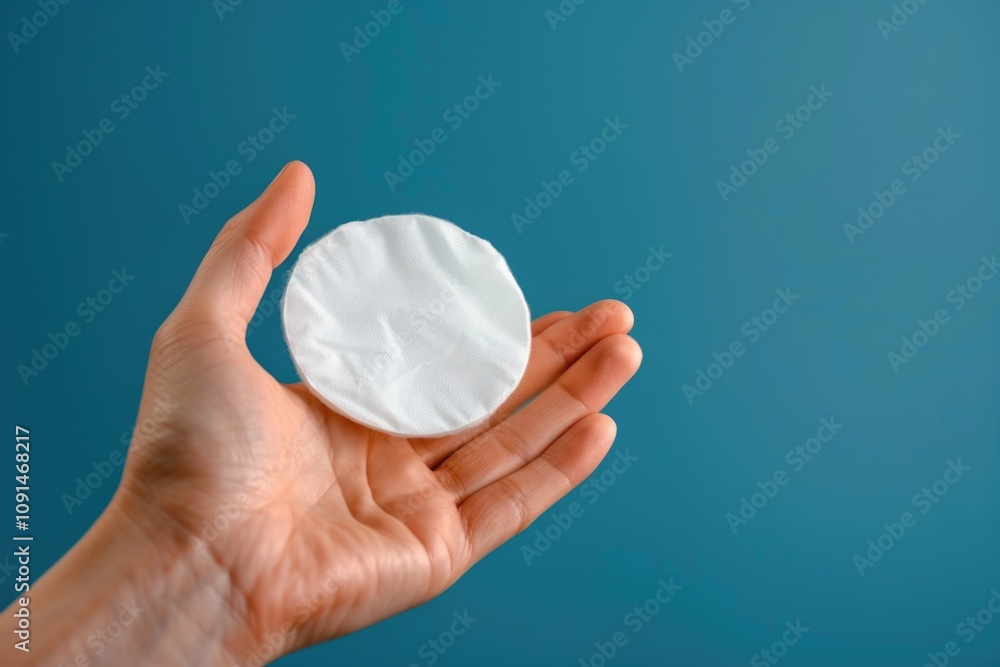 Poster A person holding a rounded object in their hand, possibly used for meditation or as a game piece