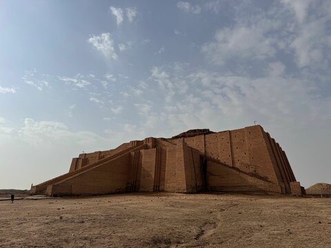 Ancient brick ruins of the Ziggurat of Ur in Iraq