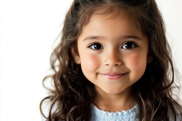 A little girl holding a toothbrush in her mouth, getting ready to brush her teeth