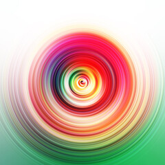 Colorful radial motion effect. Abstract rounded background. Color curves and sphere. Multi color gradient rings and circles wallpaper. Colored texture backdrop and banner.