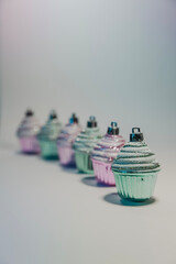 Weihnachts Dekoration die wie Cupcakes aussieht