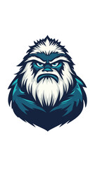 Obraz premium Fierce Modern Yeti Mascot Logo Design for Sports Teams and Gaming Concepts