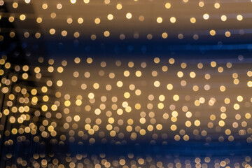 Festive lights display urban city photography nighttime close-up illuminating joy and wonder for...