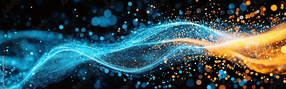 Poster Experiencing the Dynamic Flow of Colors at World Speed With Vibrant Energy