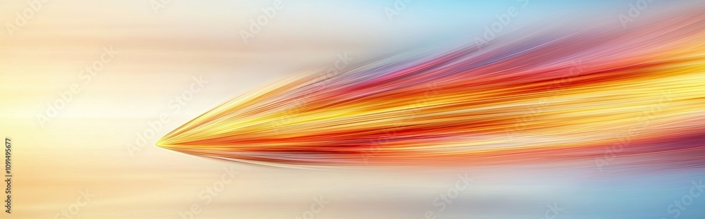 Poster Vibrant Streaks Represent World Speed in a Dynamic and Colorful Visualization