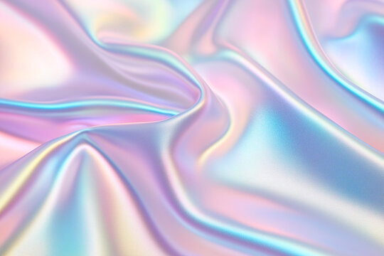 Gros plan sur un tissu iridescent