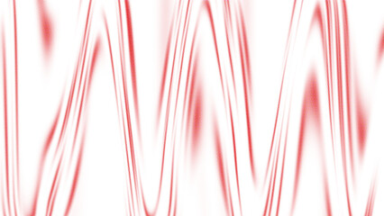An abstract white background featuring red lines with a halftone effect and a grainy texture with noise.