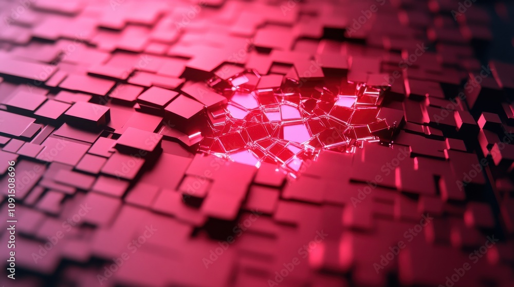 Poster firewalls and cybersecurity protect against security risks. abstract representation of data breaches