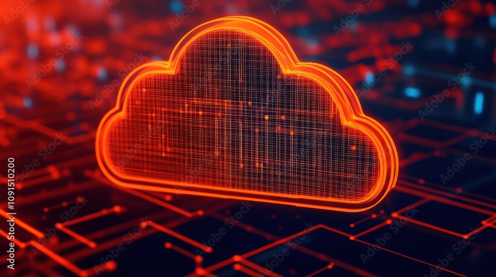 Poster firewalls and cybersecurity protect against security risks. securing virtual cloud network with fire