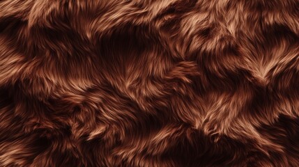 Naklejka premium Soft, fluffy brown woolen fabric.