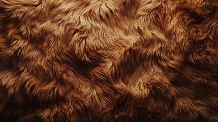 Naklejka premium Soft, fluffy brown woolen fabric.