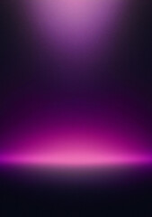 Obraz premium Glowing Dark violet blurred light gradient dark grainy black vertical background glowing light spot, vertical background, copy space