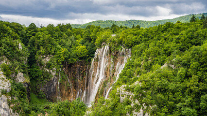 wodospady park narodowy chorwacja turysta krajobraz morze piękne widoki  © Tymoteusz