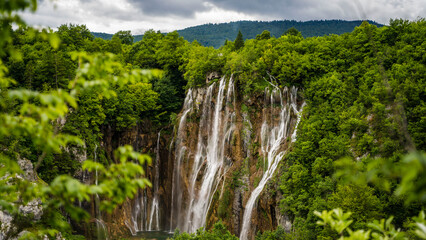 wodospady park narodowy chorwacja turysta krajobraz morze piękne widoki  © Tymoteusz