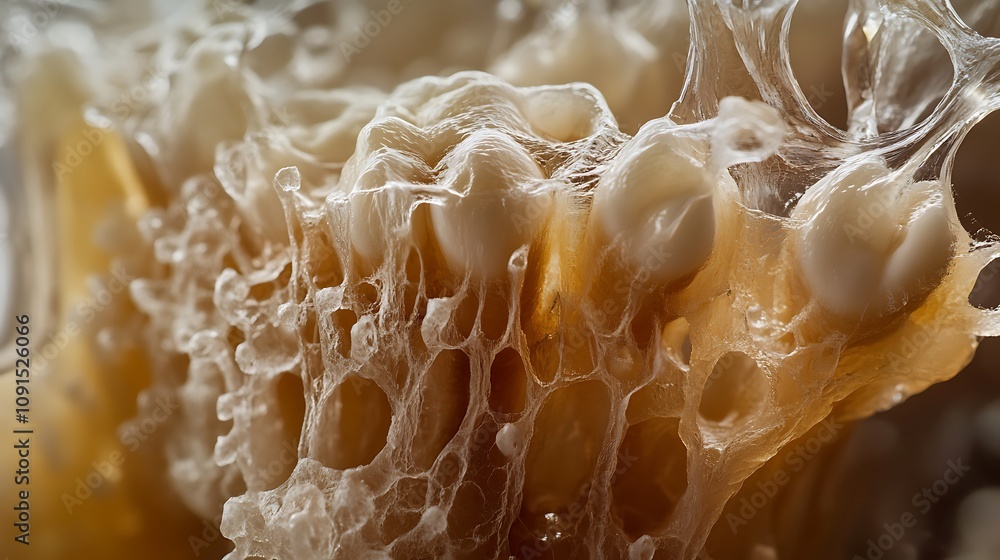 Poster abstract closeup of honeycomb like structure