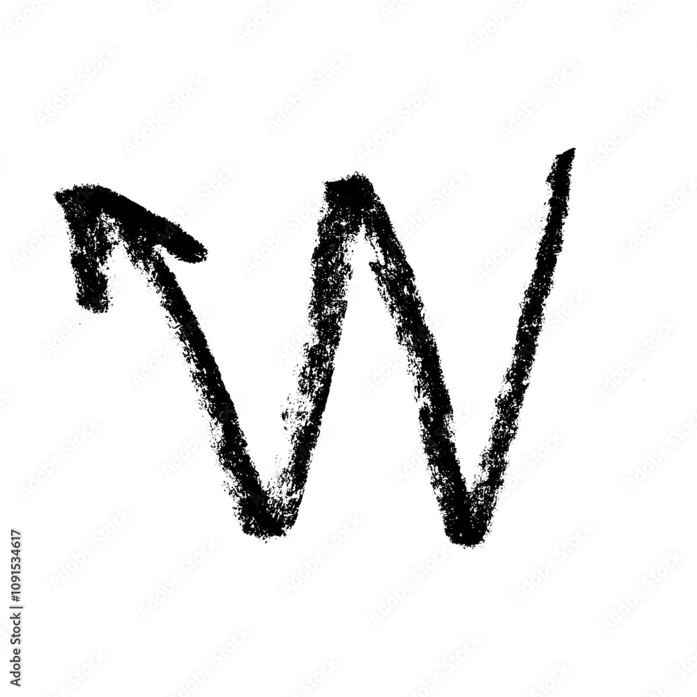 Poster doodle emphasis arrow icon set. design quirky twist zigzag line, spring coil, curve wave. flat vecto