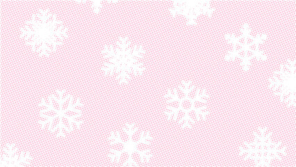 Halftone fades degrade snowflakes background. Minimalistic monochrome geometric texture. Gradation faded geometry dotted print. Cute fading crystal. Vector illustration. All perfect circles