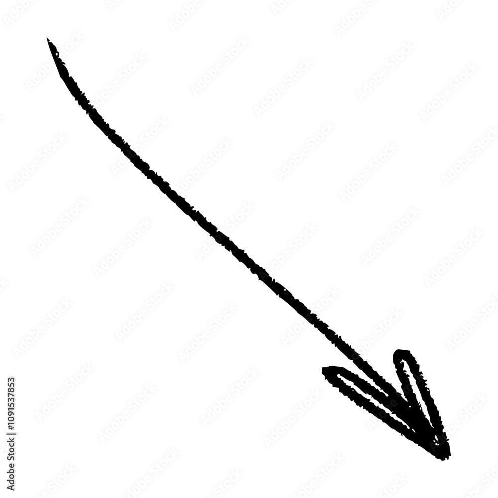 Poster doodle emphasis arrow icon set. design quirky twist zigzag line, spring coil, curve wave. flat vecto