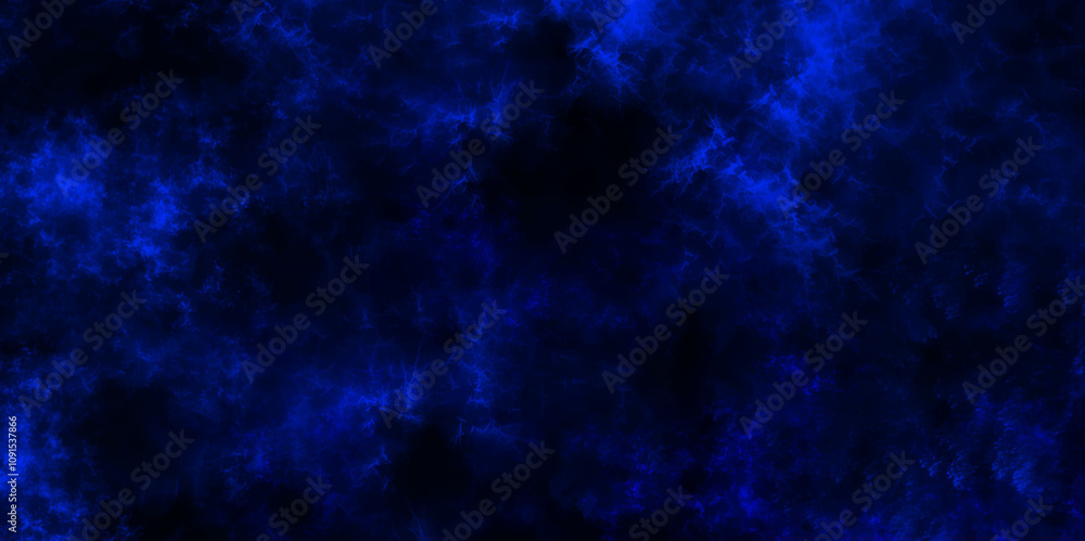 Poster  dark blue smoke swirls effect vector background. abstract grunge and vapor texture background. violet canvas element. Atmospheric and galaxy space background. Old vintage retro grunge background.