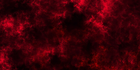Abstract black and red fantasy watercolor background. .Freeze motion of red color fire particles splashing. Dark Red horror scary background. Dark grunge red texture concrete. Colorful smoke close-up	