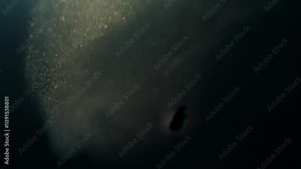 Poster Abstract dynamic cloud of dust particles dispersing against black background in explosion