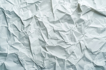 Obraz premium Crumpled soft grey paper with natural creases creates textured background, perfect for various design projects and artistic expressions