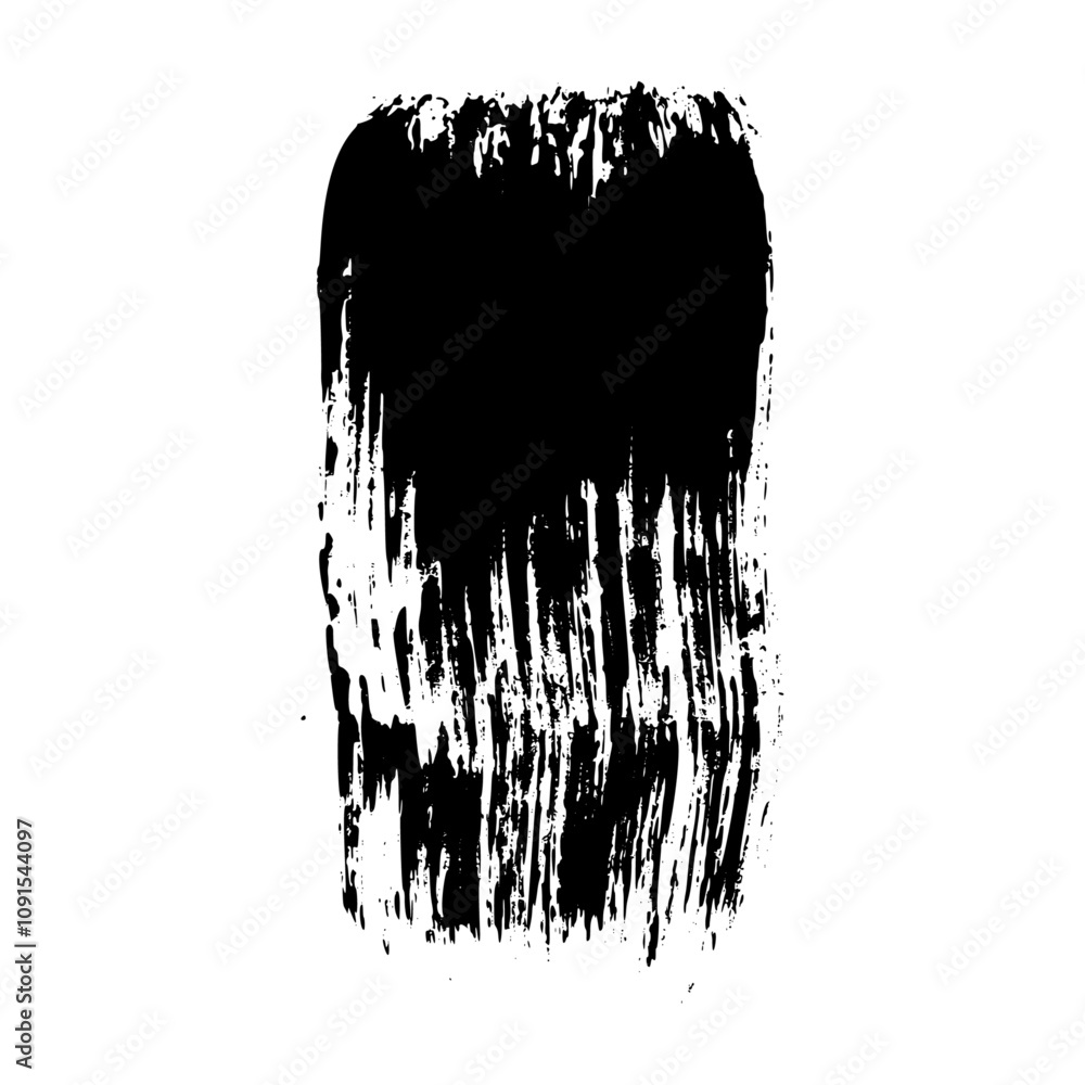 Poster distressed brush stroke frame set with ink texture and spray paint effect. box shape for text backgr