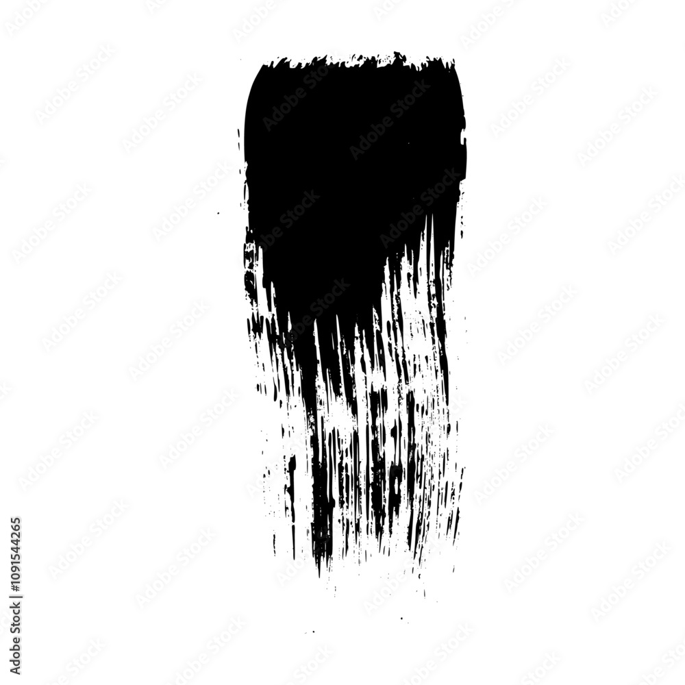 Poster distressed brush stroke frame set with ink texture and spray paint effect. box shape for text backgr