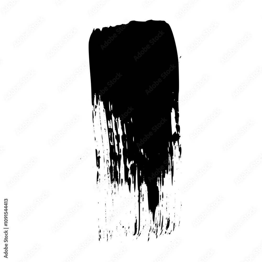 Poster distressed brush stroke frame set with ink texture and spray paint effect. box shape for text backgr