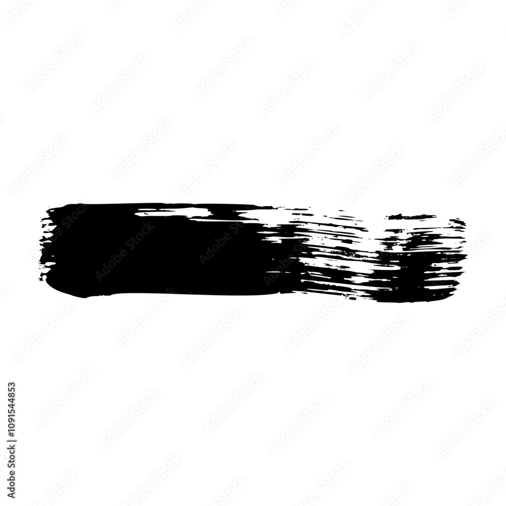 Poster distressed brush stroke frame set with ink texture and spray paint effect. box shape for text backgr