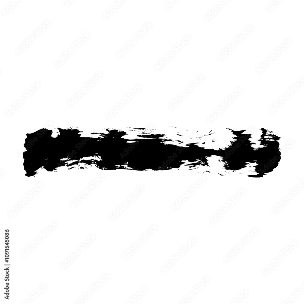 Poster distressed brush stroke frame set with ink texture and spray paint effect. box shape for text backgr