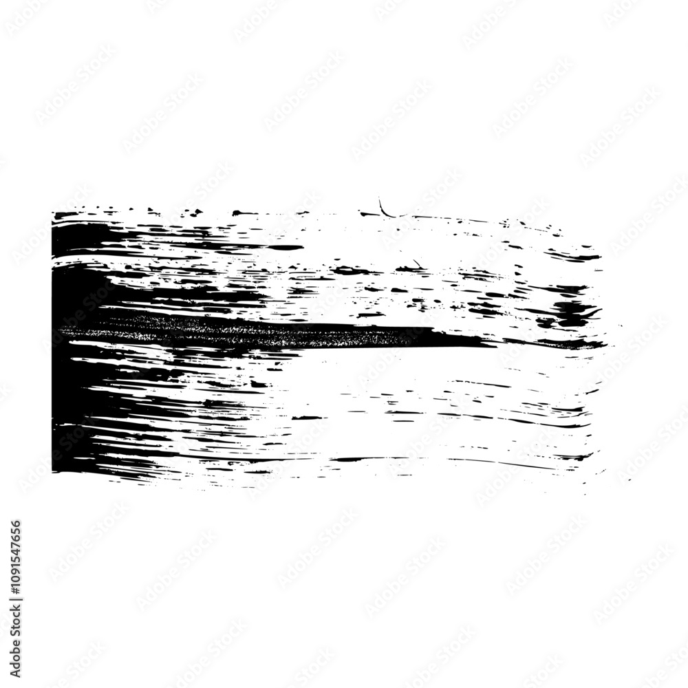 Poster distressed brush stroke frame set with ink texture and spray paint effect. box shape for text backgr